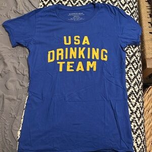 NWOT Electric West USA Drinking Team Tee